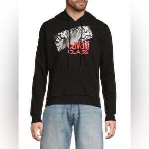 Cavalli Class Black Men's Hoodie